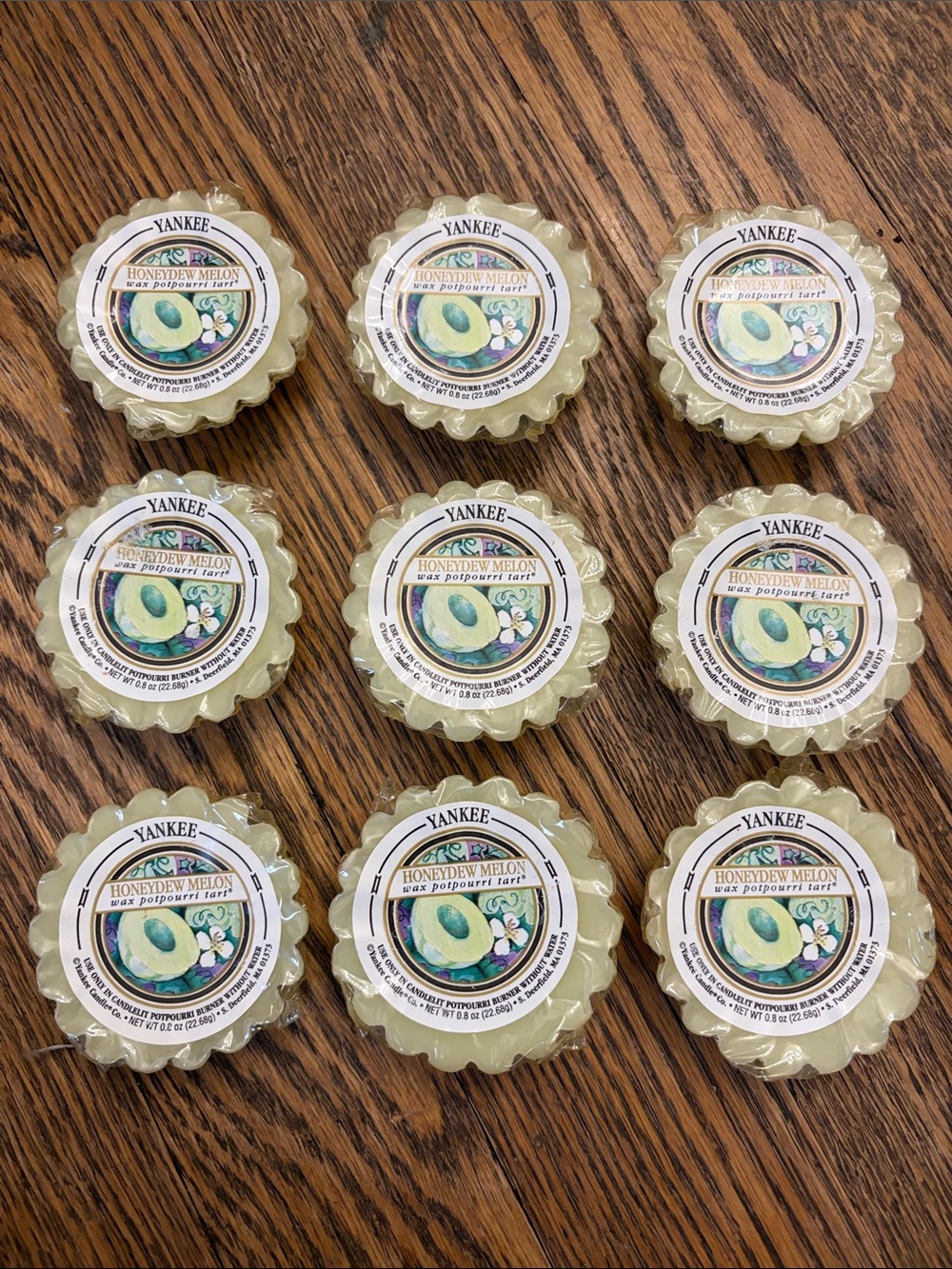 9 HONEYDEW MELON retired Yankee Candle sealed wax tarts